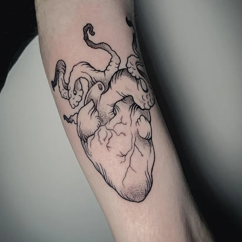 Tatuaje en el brazo hecho en ESAP Madrid