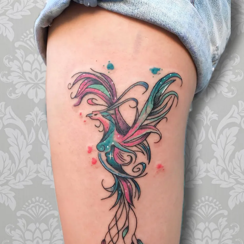 Tatuaje a color de una mariposa, ESAP Madrid Tatuaje a color de una mariposa, ESAP Madrid