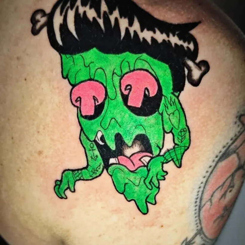 Tatuaje en la espalda hecho en ESAP Madrid