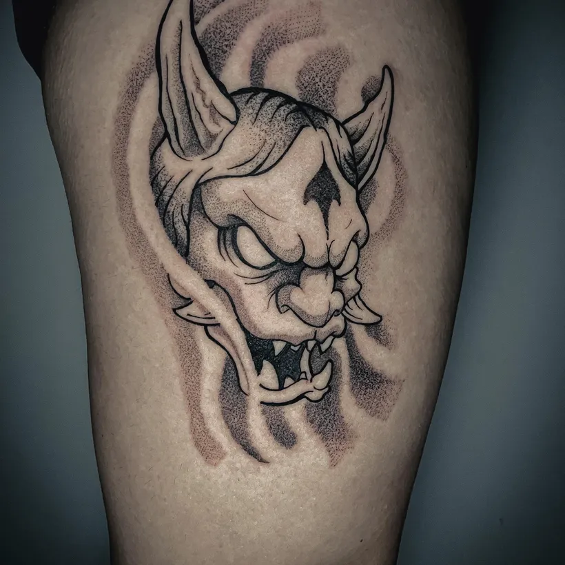 Tatuaje en la pierna hecho en ESAP Madrid Tatuaje en la pierna hecho en ESAP Madrid